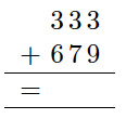   333
+679
Lang strek