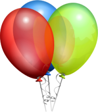 Tre ballonger.