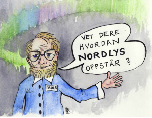 Sjefen Truls spør: "Vet dere hvordan Nordlys oppstår?"
