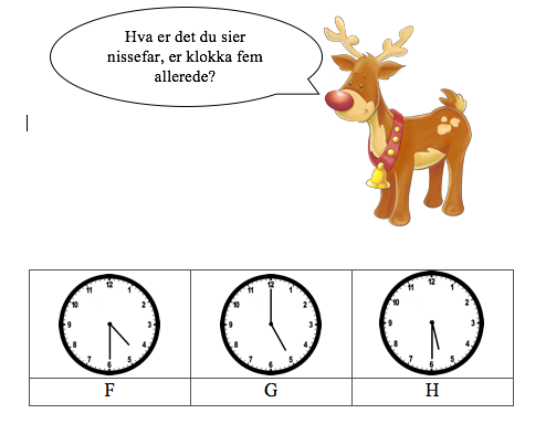Illustrasjonen avviker fra den som er i julekalenderen.