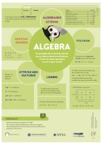 Plakat som viser algebraiske uttrykk